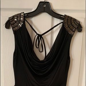 Black cocktail short dress